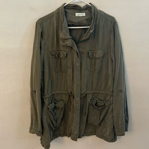 Grace and lace army green jacket